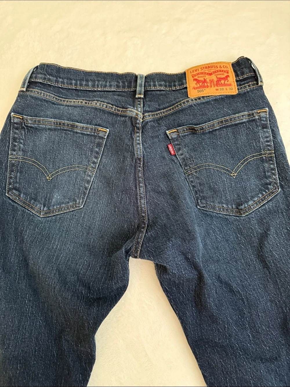 Levi's 505 Dark Blue Straight-Leg Men's Jeans